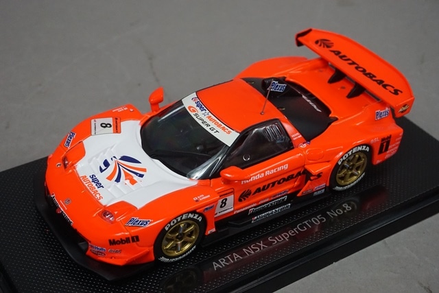 1/43 エブロ 43693 ホンダ ARTA NSX スーパーGT 2005 #8 オレンジ