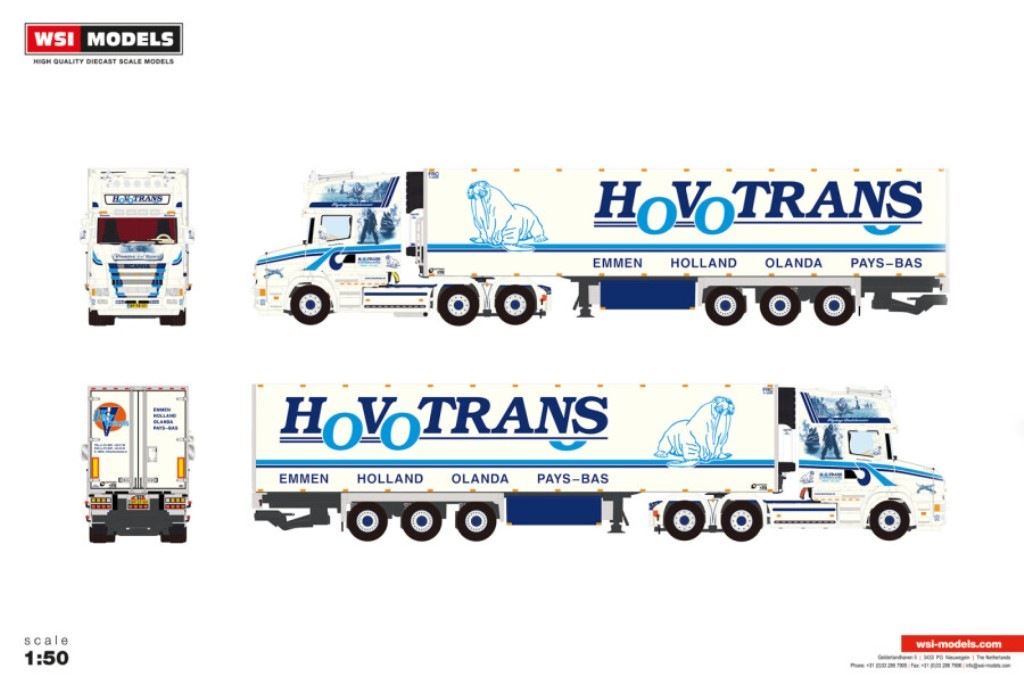予約 01-5349 WSI 1/50 Hovotrans スカニア 4シリーズ トルペード