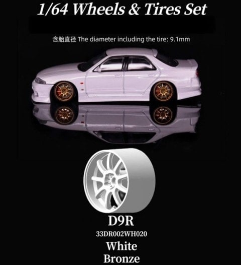 新品特価 33DR002WH020BL 33DREAMS x 90 Studio 1/64 タイヤ＆ホイール