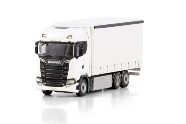  03-2052 WSI 1/50   White Line SCANIA S HIGHLINE CS20H RIGED CURTAINSIDE TRUCK 6X2 TAG AXLE