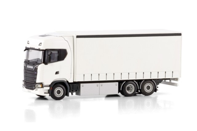  03-2052 WSI 1/50   White Line SCANIA S HIGHLINE CS20H RIGED CURTAINSIDE TRUCK 6X2 TAG AXLE