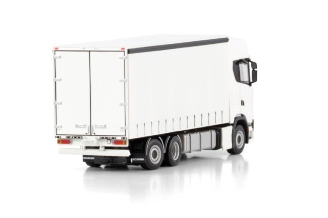  03-2052 WSI 1/50   White Line SCANIA S HIGHLINE CS20H RIGED CURTAINSIDE TRUCK 6X2 TAG AXLE