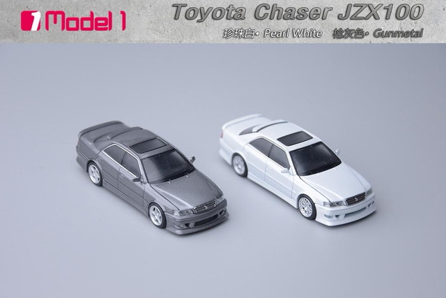 新品 Model One 1/64 トヨタ チェイサー Toyota MK6 (JZX100) Gunmetal
