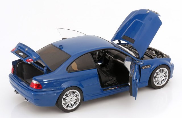 新品 183001 ノレブ 1/18 BMW M3 CSL E46 2000 ブルーメタリック