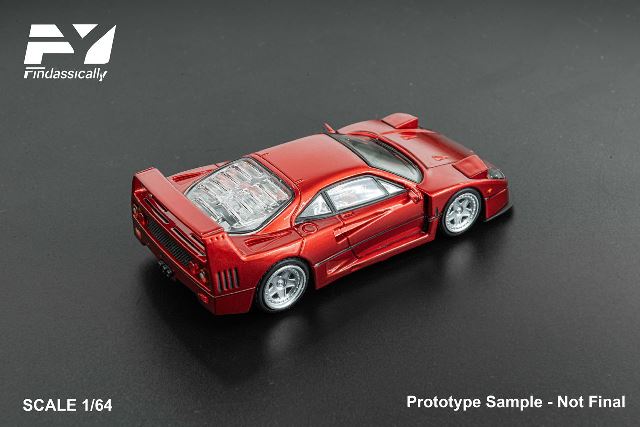 予約 FY64096 Finclassically 1/64 F40 Transparent Red, Boost