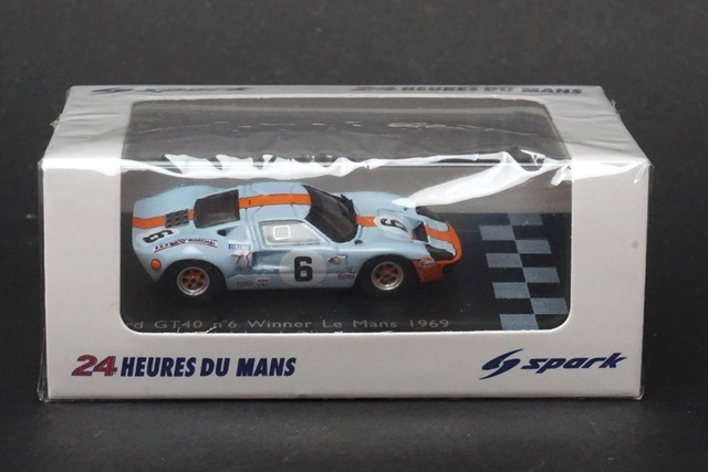 スパーク 1/43 フォードGT40 #6 優勝 LM1969 スパーク 1/43 フォードGT40 #6 優勝 LM1969 スパーク 43LM69 1