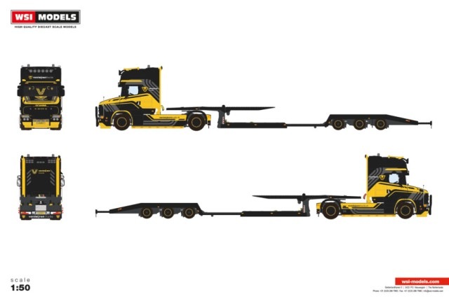予約 01-5198 WSI 1/50 Versteijnen Trucks スカニア T5 トルペード