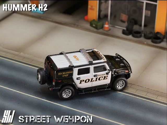 予約 Street Weapon SW 1/64 ハマー HUMMER H2 Police, Boost