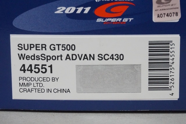 1/43 ֥ 44551 쥯 åݡ ɥХ SC430 ѡGT500 2011 #19