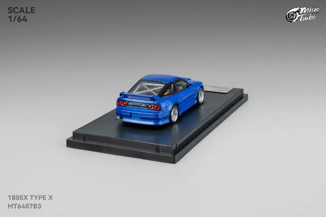 予約 MT6407B3 Micro Turbo 1/64 180SX TYPE X Metallic Blue
