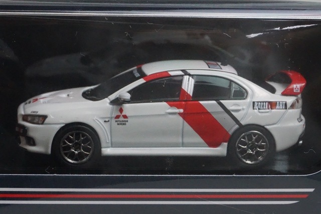 ͽ HJ644053RA ۥӡѥ 1/64 ɩ LANCER EVOLUTION  RALLIART COLOR (WHITE)