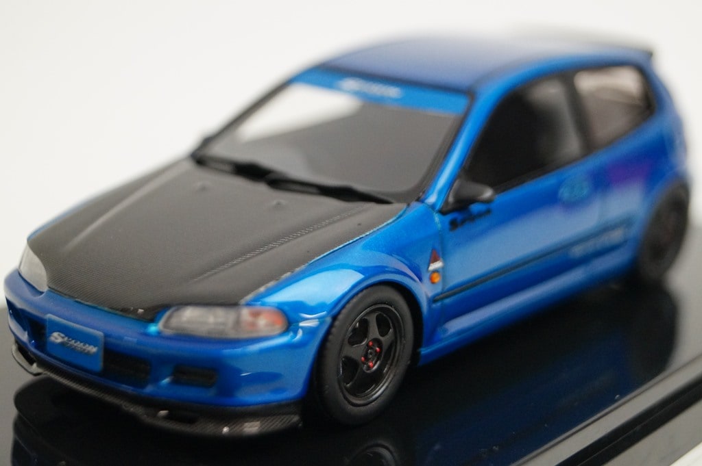 【2025秋冬新作】 ホンダ 1/43 onemodel 新品16S08-02 シビック ブルー Spoon EG6 自動車