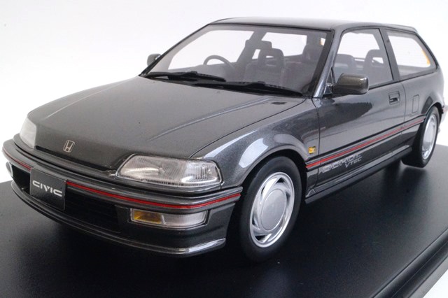 新品16B16-12 onemodel 1/18 ホンダ シビック EF9 チャコールグレー