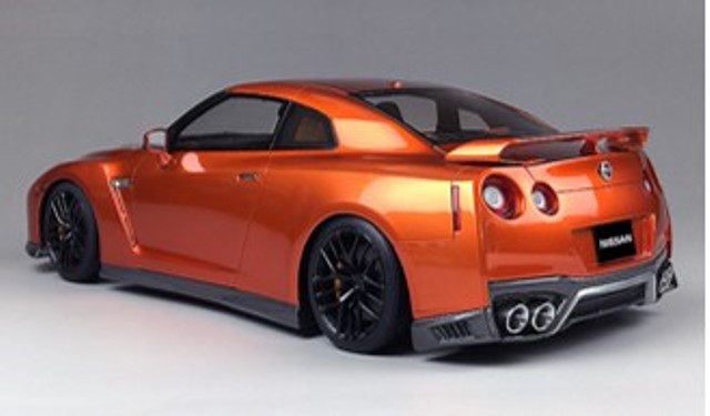 新品17C03-57 onemodel 1/18 日産 GT-R 2017 Super Silver Metallic