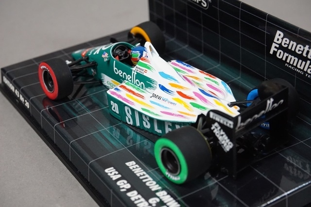 1/43 ミニチャンプス 400860020 ベネトンBMW B186 G.ベルガー アメリカ