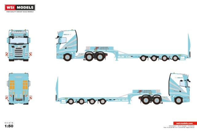 wsi スカニア　R6 ハイライン　ツインステアー　1/50 予約 01-5147 WSI 1/50 SCANIA Cepelludo S HIGHLINE CS20H 6X2 TWIN
