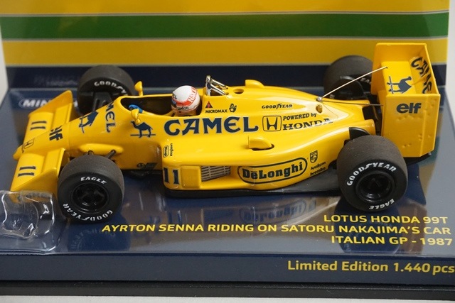 1/43 ミニチャンプス 540874311 ロータス ホンダ 99T イタリアGP 1987