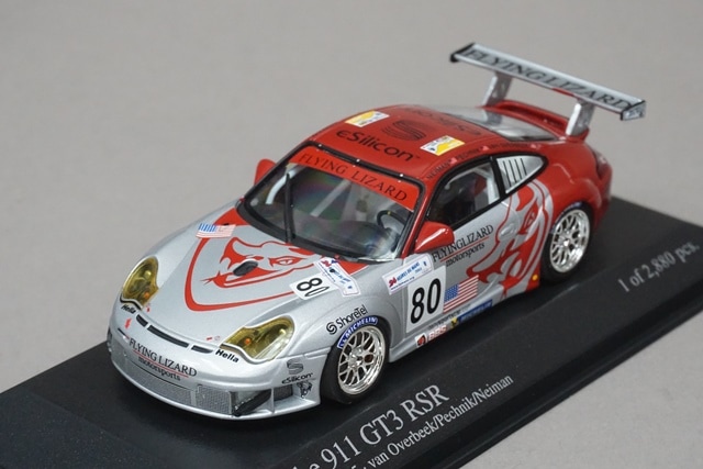 1/43 ミニチャンプス 400056480 ポルシェ 911 GT3 RSR 24H LM 2005 #80