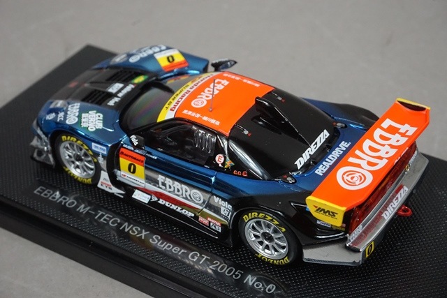 1/43 エブロ 43700 ホンダ M-TEC NSX スーパーGT 2005 #0 ブルー