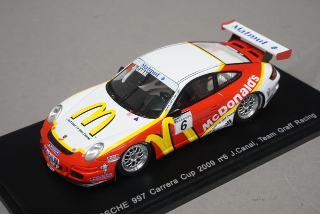 1/43 ���ѡ��� MX018 �ݥ륷�� 997 ����饫�å� ������ Graff�졼���� 2009 #6 J.���ʥ�