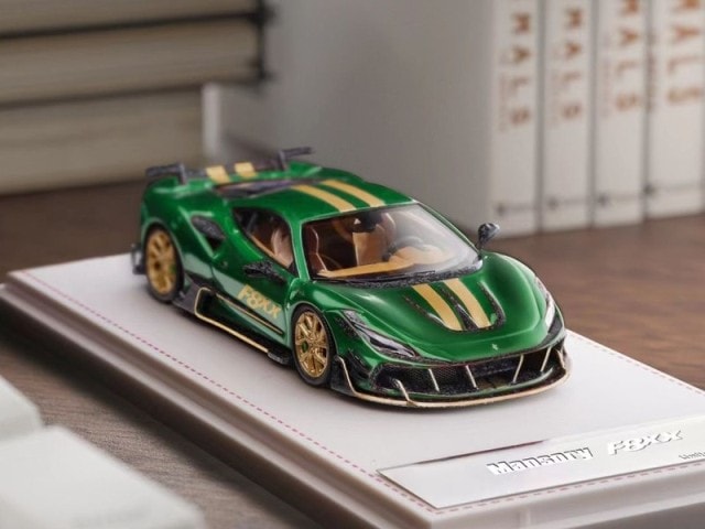 予約 GearUp Model 1/64 Mansory F8 Tributo F8XX Green, Boost Gear 