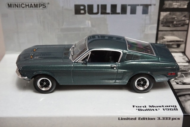 1/43 ミニチャンプス 436082022 フォード マスタング'BULLITT' 1968