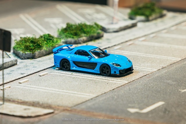 予約 T64G-075-BL Tarmac Works 1/64 マツダ Mazda RX-7 VeilSide