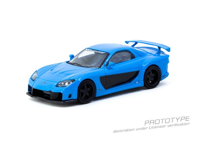 予約 T64G-075-BL Tarmac Works 1/64 マツダ Mazda RX-7 VeilSide