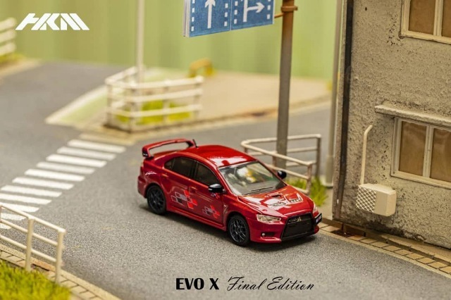 ͽ  HKM 1/64 ɩ 󥵡ܥ塼 Lancer Evolution EVO X Palma Red