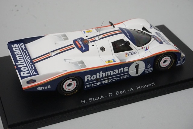 1/43 スパーク S0923 ポルシェ 962C ルマン 優勝 1986 #1 ロスマンズ