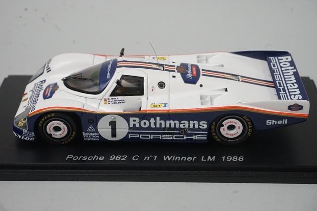 1/43 スパーク S0923 ポルシェ 962C ルマン 優勝 1986 #1 ロスマンズ