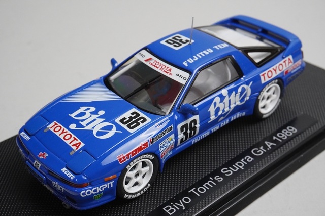 1/43 エブロ 43975 トヨタ バイヨ トムス スープラ Gr.A 1989 #36