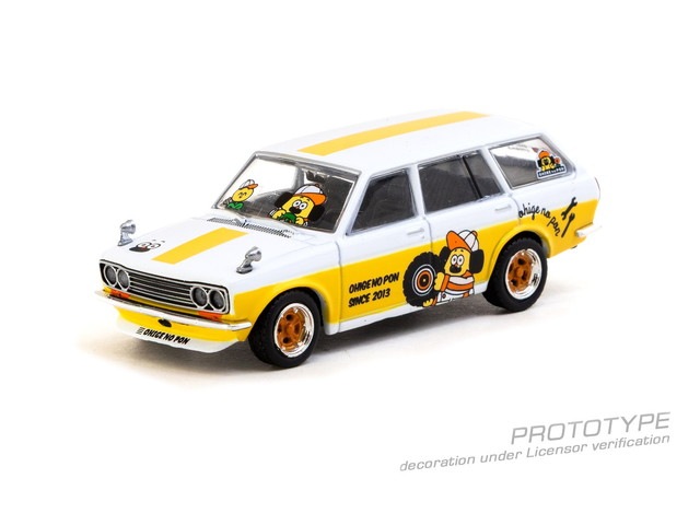 新品 T64G-026-ONP Tarmac Works 1/64 Datsun Bluebird 510 Wagon