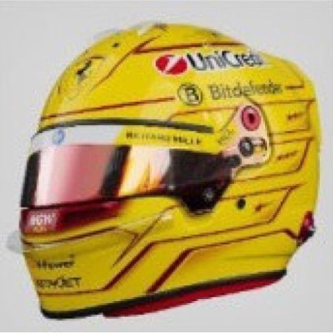 新品 LSHEL08 LOOKSMART 1/5 フェラーリ ヘルメット L. ハミルトン