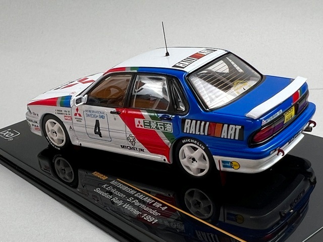 1/43 イクソ KBI030 三菱 ギャラン VR-4 Swedish スウェーデンラリー