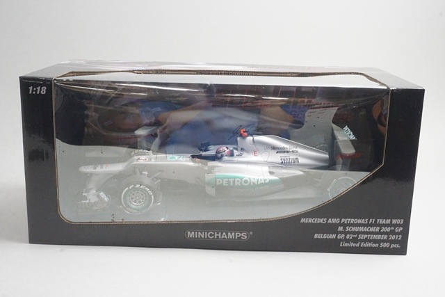 1/18 �ߥ˥����ץ� 113120307 ��륻�ǥ�AMG �ڥȥ��ʥ� F1������ W03 300th GP �٥륮��GP 2012 #7 M.���塼�ޥå�