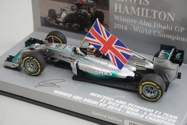 1/43 �ߥ˥����ץ� 410140544 ��륻�ǥ�AMG �ڥȥ��ʥ� F1������ W05 �ϥ��֥�å� ���֥���GP ͥ�� 2014 #44 L.�ϥߥ�ȥ�