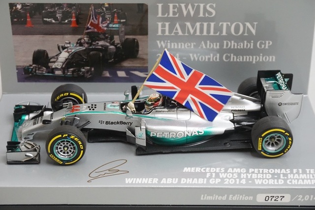 1/43 �ߥ˥����ץ� 410140544 ��륻�ǥ�AMG �ڥȥ��ʥ� F1������ W05 �ϥ��֥�å� ���֥���GP ͥ�� 2014 #44 L.�ϥߥ�ȥ�