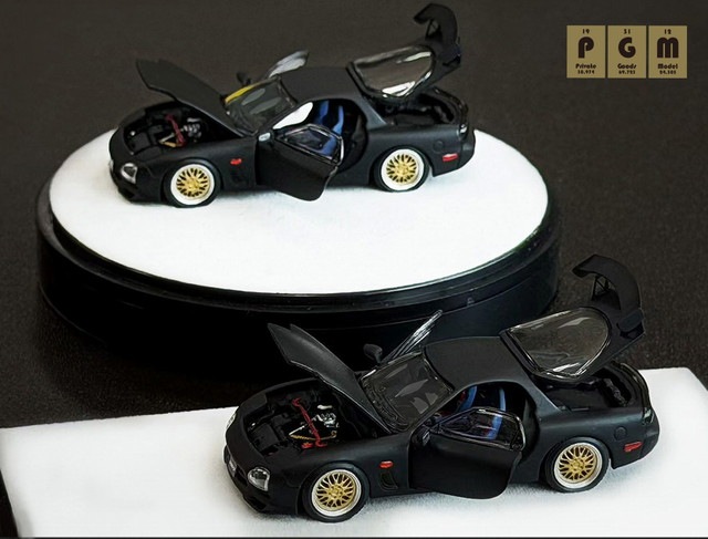 予約 PGM-640805-1 PGM 1/64 マツダ Mazda RX-7 Matte Black , Boost