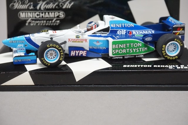 ミニチャンプスF1 ベネトンB196 代理店バージョン　8種コンプリート 1/43 ミニチャンプス 430960004 ベネトン ルノー B196 G. ベルガー #4