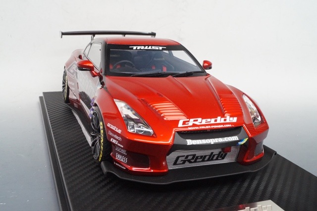 新品19A02-01 onemodel 1/18 日産 Greddy R35 ※クリアカバー付属 