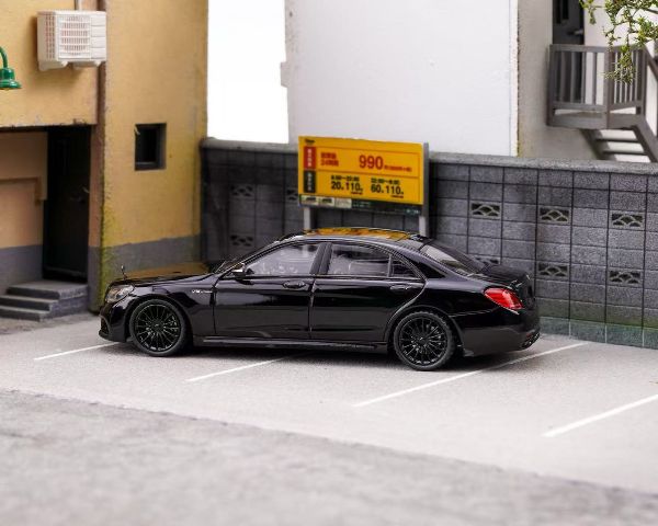 新品 KING MODEL 1/64 メルセデス ベンツ Benz S65 AMG W222 Black