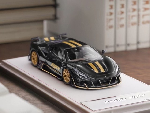 予約 GearUp Model 1/64 Mansory F8 Tributo F8XX Black, Boost Gear