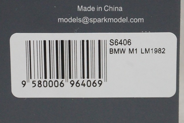 1/43 スパーク S6406 BMW M1 LM 1982 #85, Boost Gear ミニカー通販