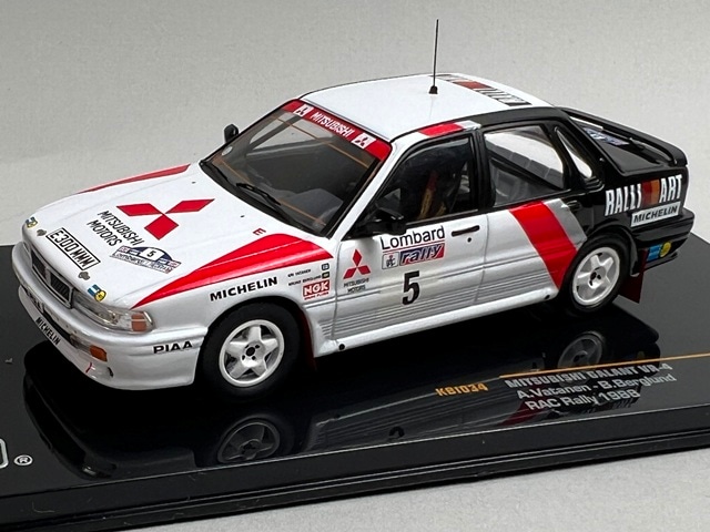 1/43 イクソ KBI034 三菱 ギャラン VR-4 RAC ラリー 1988 #5 A