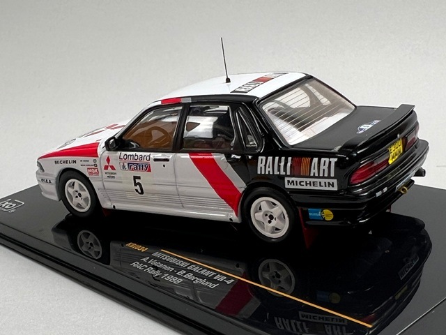 1/43 イクソ KBI034 三菱 ギャラン VR-4 RAC ラリー 1988 #5 A