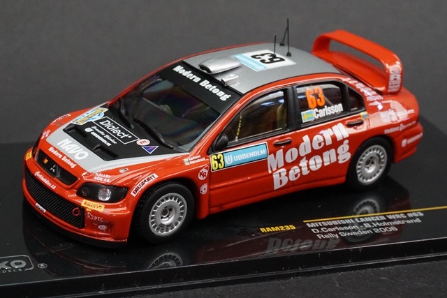 1/43 イクソ RAM235 三菱 ランサー WRC ラリー・スウェーデン 2006 #63