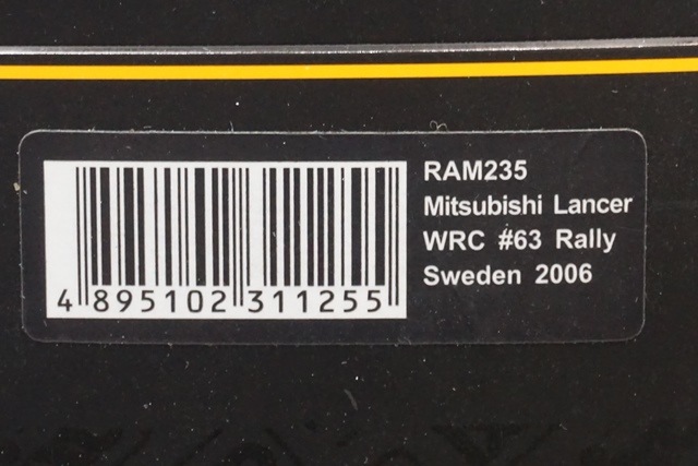 1/43 イクソ RAM235 三菱 ランサー WRC ラリー・スウェーデン 2006 #63