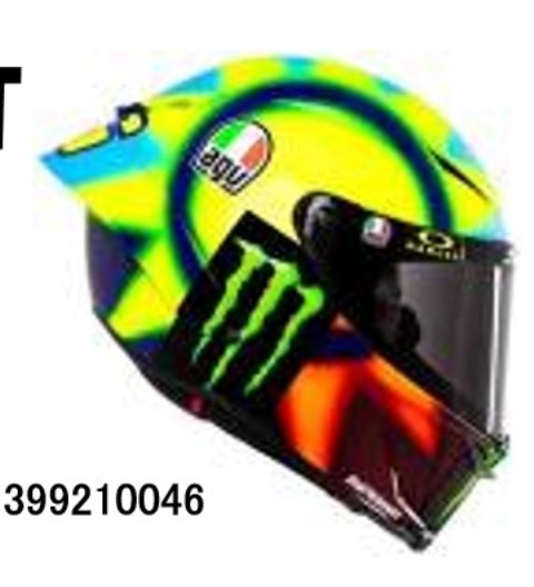 予約 399210046 ミニチャンプス 1/8 AGV ヘルメット バレンティーノ