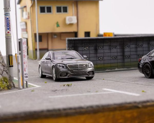 新品 KING MODEL 1/64 メルセデス ベンツ Benz S65 AMG W222 Titanium